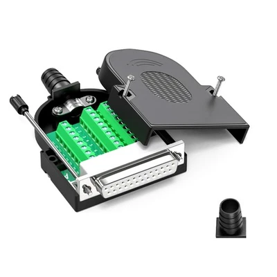 Black DB25 Breakout Board Connector Interface For Communication Debug - image 1 of 4