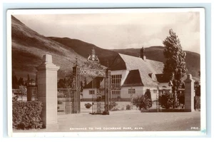 Echt Foto Postkarte 1955 Eingang Cochrane Park Alva Schottland - Bild 1 von 2