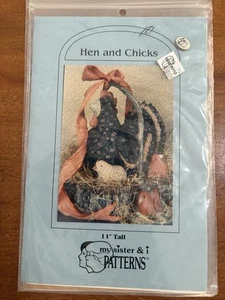 Primitive Pattern For Hen & Baby Chicks Vintage New & Uncut Down On The Farm - Picture 1 of 1