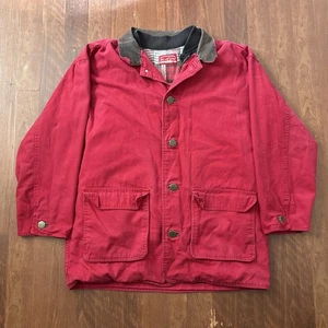 Abrigo Chaqueta De Colección Marlboro Country Store Rojo Tareas Granero Con Chaleco Para Hombres Grande - Imagen 1 de 14