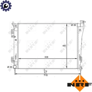 RADIATOR ENGINE COOLING 59092 FOR HYUNDAI G4FD 1.6L G4NC/G4NA 2.0L 4cyl i40 I - Picture 1 of 8
