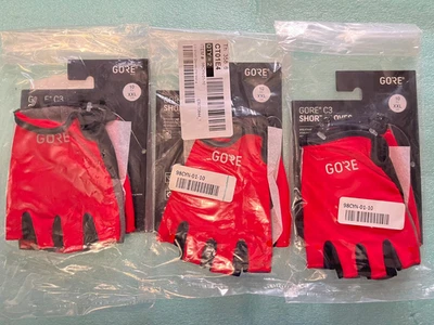 Лот из 3 мужчин GORE носить C3 короткие велосипедные перчатки размер 10/XXL - Изображение 1 из 4
