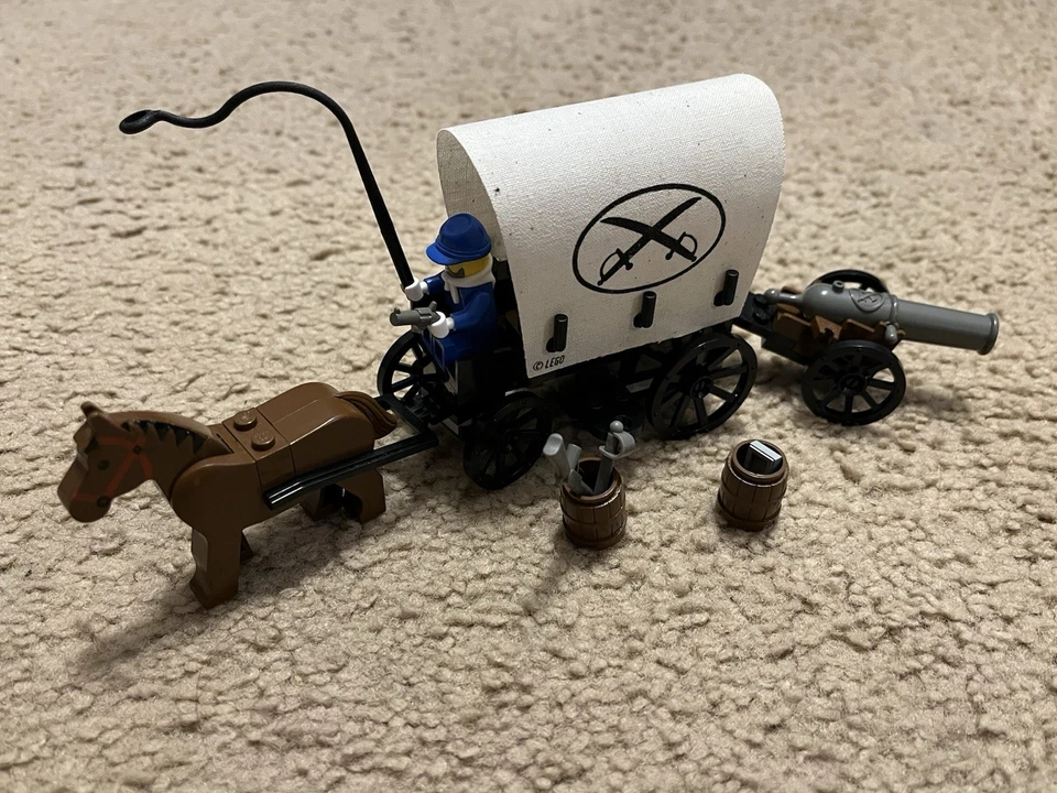 LEGO 6716 Weapons Wagon Wild West - Soldiers Cannon Covered Wagon Foto 1 de 4