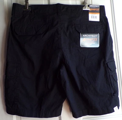 Shorts Architect Cargo Masculino 36 Preto ActiveFlex Ripstop Stretch Performance NOVO - Imagem 1 de 4