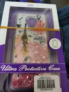 For Alcatel 1X Evolve/Paris Glitter Hybrid Case - Picture 1 of 2