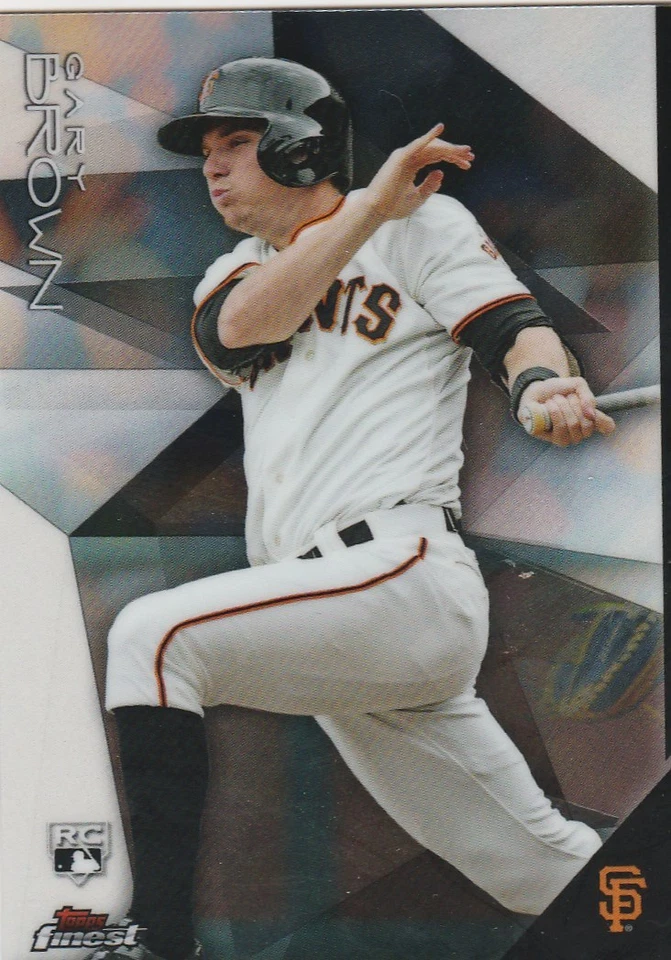 2015 TOPPS FINEST GARY BROWN OF GIANTS #85 ROOKIE - Image 1 of 1