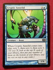 Magic The Gathering FUTURE SIGHT CRYPTIC ANNELID blue card MTG - Picture 1 of 2