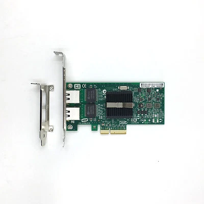 INTEL EXPI9402PT 82571 PRO/1000 Dual Port Server Adapter PCI-E x4 Network Card - Image 1 of 4