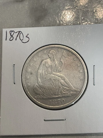 1870 s seated liberty half dollar Cover