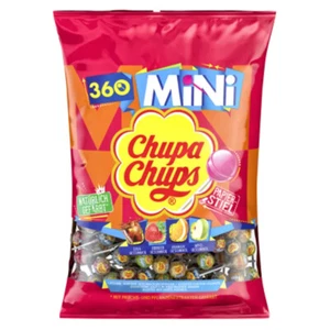Chupa Chups Mini Lutscher 4 Sorten 360 Lollies im Nachfüllbeutel 2160g - Picture 1 of 1