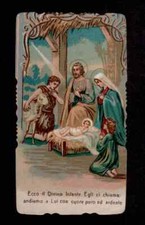 Santino Holy Card NATIVITA' GESU' BAMBINO