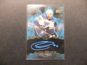 2019-20 UPPER DECK ICE UPDATE FIRE AND "ICE" RYAN O'REILLY SP BLUE INK AUTO ICE! - Imagen 1 de 2