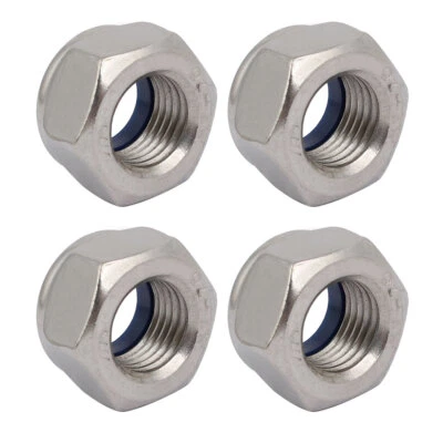4pcs Sechskantmuttern M14 x 1.5mm Neigung Metrisch Feingewinde 304 Edelstahl - Bild 1 von 4