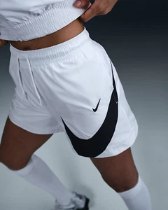 Nike Sportswear Classic Women's Mid-Rise 5" Woven Logo Shorts SIZE XS DM6739-100 - Picture 1 of 4