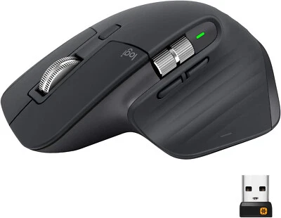 Logitech MX Master 3 Bluetooth Kabellos, mit Empfänger dunkelgrau - Graphit #4 - Bild 1 von 4
