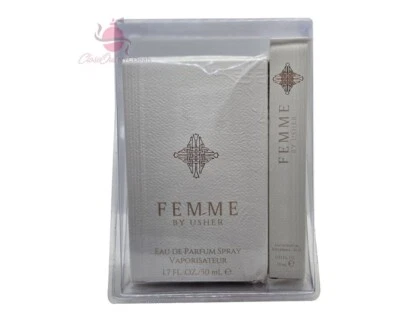 Juego de regalo de 2 piezas Usher Femme para mujer - 1,7 oz eau de parfum spray + 0,33 oz eau de parfum rollerball Foto 1 de 2