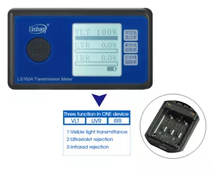 Misuratore Tinta Finestra Pellicola Solare Misuratore Trasmissione UV IR Trasmissione Luce Visibile - Foto 1 di 10