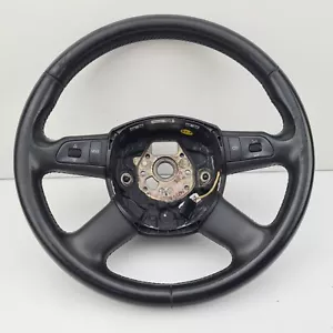 Audi A6 Leather Steering Wheel 4F/C6 11/04-07/11 Black - Picture 1 of 13