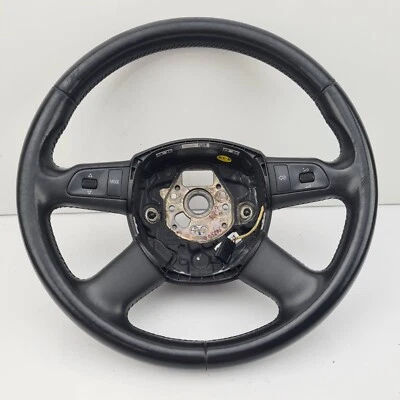 Audi A6 Leather Steering Wheel 4F/C6 11/04-07/11 Black - image 1 of 4
