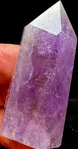 35g NATURAL Dream Amethyst Feather Amethyst Quartz CRYSTAL WAND POINT s771 - Picture 1 of 7
