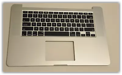 661-02536 For Macbook Pro 15" Retina A1398 Topcase Palmrest US keyboard 2015 USA - Image 1 of 2