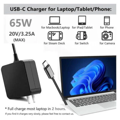 USB-C PD Fast Charger Adaptor for New Laptop Wireless Earbuds Charging Phone - Image 1 of 4
