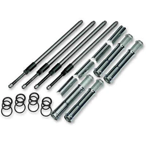 S&S Pushrod Quickee Stößelstangen u. Cover Set chrom f. Harley Milwaukee Eight - Bild 1 von 5