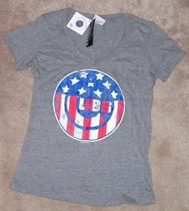 NEU MLB Chicago Cubs T-Shirt Urlaub rot weiß und blau Damen Ladies L Large neu mit Etikett - Bild 1 von 1
