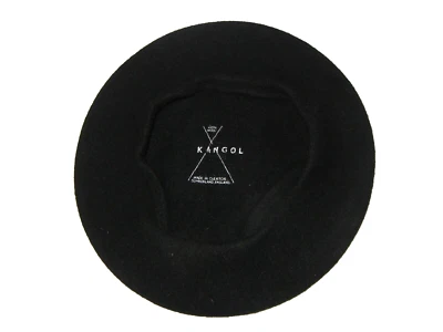 De Colección KANGOL Negro 100% Lana CLEATOR CUMBERLAND BOINA HECHA EN INGLATERRA Sombrero Gorra Talla S/M Foto 1 de 3