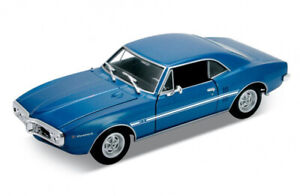 1967 Pontiac Firebird, Blue - Welly 22502 - 1/24 scale Diecast Model Toy Car