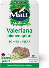 Valeriana Biancospino Sonno e Relax Integratore Alimentare 40 Compresse