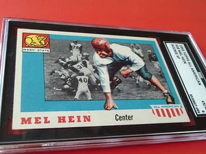 1955 MEL HEIN ROOKIE SHORT PRINT # 28 TOPPS ALL AMERICAN SGC 80 - Picture 1 of 3
