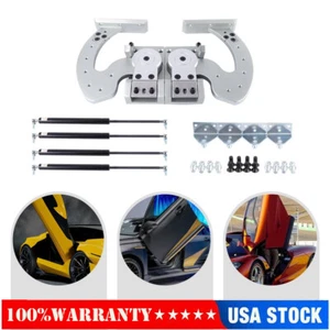 US Universal Gull Wing Door Kit Vertical Butterfly Scissor Doors Race Car Hinges - Picture 1 of 15