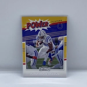 2021 Panini Contenders JONATHAN TAYLOR Power Players Insert #PP-JTA - Colts - Picture 1 of 1