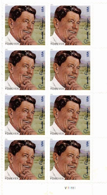 USA 2011 Ronald Reagan Centennial 8 STAMPS BLOCK Forever STAMP SCOTT 4494 MNH - Image 1 of 4