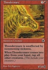 Thundermare ~ Heavily Played Portal 1 MTG Magic UltimateMTG Red Card