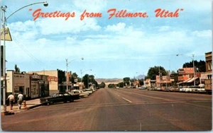 Grüße aus FILLMORE, Utah UT Main Street Szene - Postkarte - Bild 1 von 2