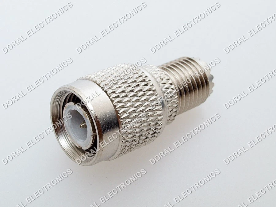 2 PCS Coax Adapter TNC Male Plug to Mini UHF Female Jack Converter US Seller - Image 1 of 1