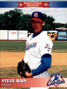 1995 Rockford Cubbies Team Issue #27 Steve Rain Walnut California Baseball Card