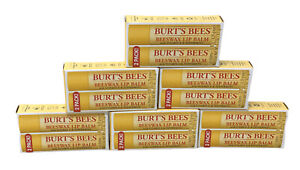 (6) 2pk Burt’s Bees Beeswax Lip balm with Vitamin E & Peppermint 12 Total(Z)