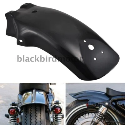 Guardabarros trasero de metal para motocicleta Honda Yamaha Harley Chopper Cruiser BF Foto 1 de 4