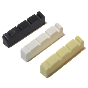 Graphit Bassgitarre Obere Nut 38mm x 6mm Vier Saiten IN Schwarz, Weiß Oder Ivory - Picture 1 of 5