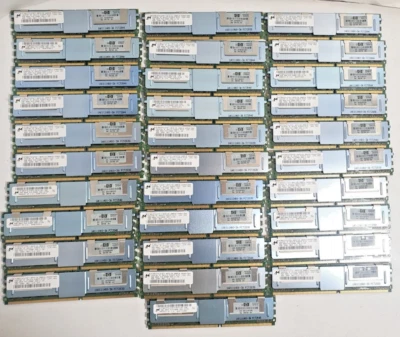 124Gb 31x4Gb MT36HTF51272FZ-667H1NS PC2-5300F-555-11 memorie ecc Server memoria - Immagine 1 di 4