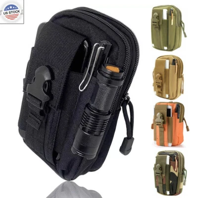 Tactical Belt Pack Bag Cell Phone Case Waist Molle Pouch EDC Tool Pouch Holster - Image 1 of 4