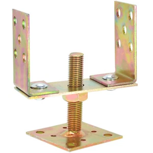 Pfostenträger 0-120 80-160 U-Pfostenträger Höhenverstellbar Bodenhülse Pfosten - Bild 1 von 15