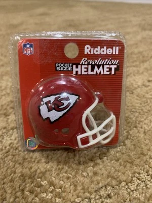 NFL 堪萨斯城酋长队口袋尺寸 Revolution Riddell 头盔全新密封包装 — 第 1/4 张图片