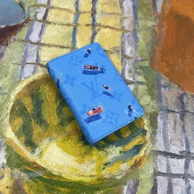 ❗️ULTRA RARE❗️Louis Vuitton Blue Lagoon Pocket Oraganizer  M14881 - Image 1 of 4