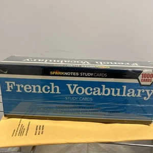 French Vocabulary Study Flash Cards Spark Notes 1000 Homeschool Curriculum - Picture 1 of 3