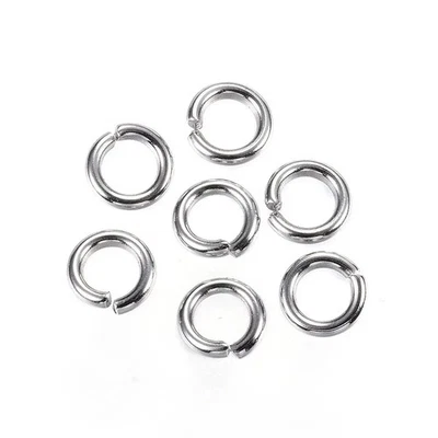 DAZZLING DESIGNESS 200 X Stainless Steel 3 to 8MM Open Jump Rings for Jewellery Making Findings