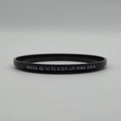 Tiffen 62mm to 72mm  lens ring step Up threaded male to female thin profile wide - Image 1 of 4